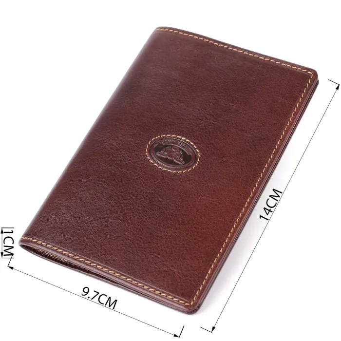 Універсальна обкладинка на паспорт з натуральної глянсової шкіри Tony Perotti 20890_1 (1597 moro) Коричневий