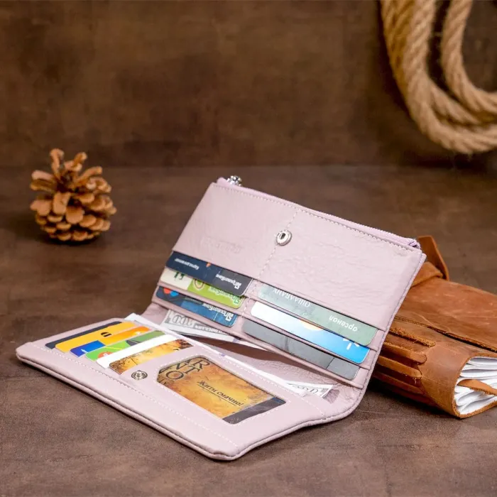 Вертикальний гаманець жіночий ST Leather 19206 Ліловий