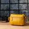 Елегантна шкіряна сумка для жінок на день Vintage 22969 Жовтий