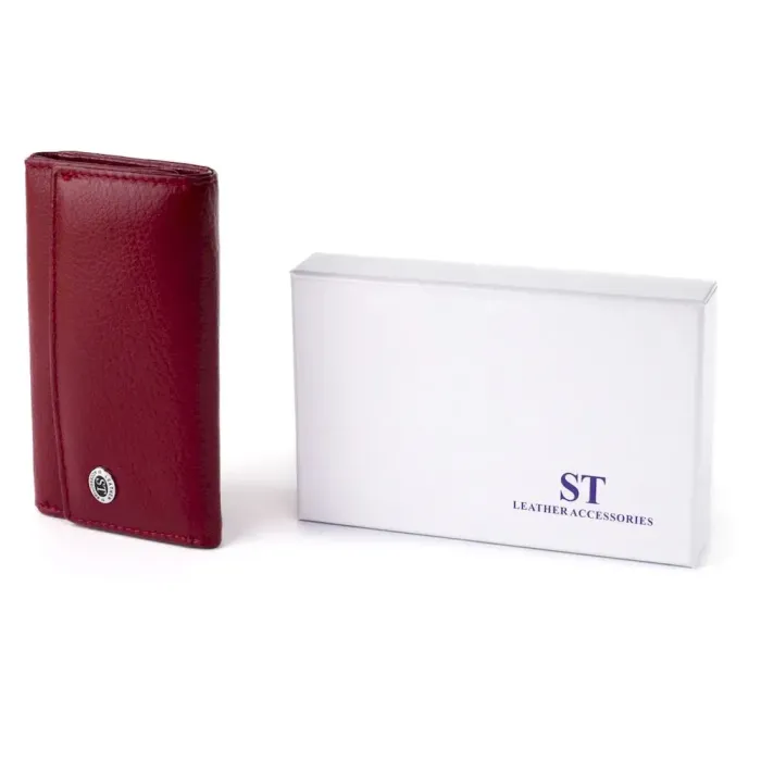 Ключниця-гаманець жіноча ST Leather 19226 Бордова