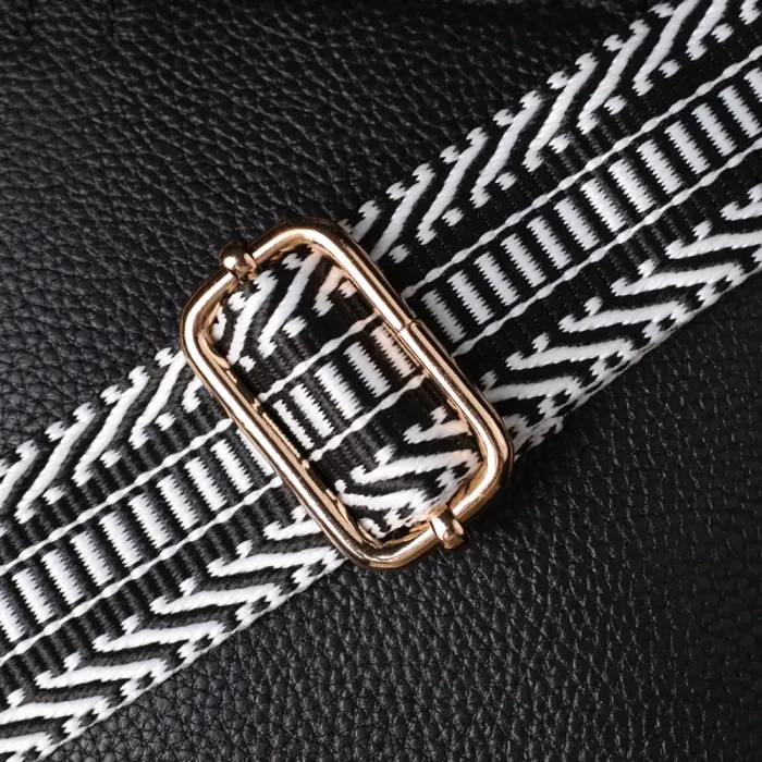 Трапецієподібна сумка для жінок з натуральної шкіри Vintage 22916 Чорний