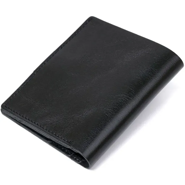 Практичний чоловічий портмоне Shvigel 16502 Чорний