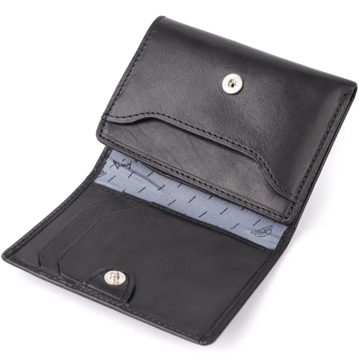 Невеликий гаманець для чоловіків з натуральної глянсової шкіри Tony Perotti 20901_1 (3810 nero) Чорний