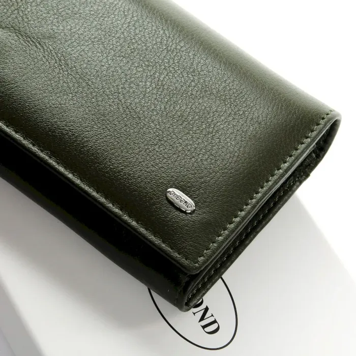 Жіночий гаманець Classic шкіряний Dr.Bond W1-V-2 dark-green