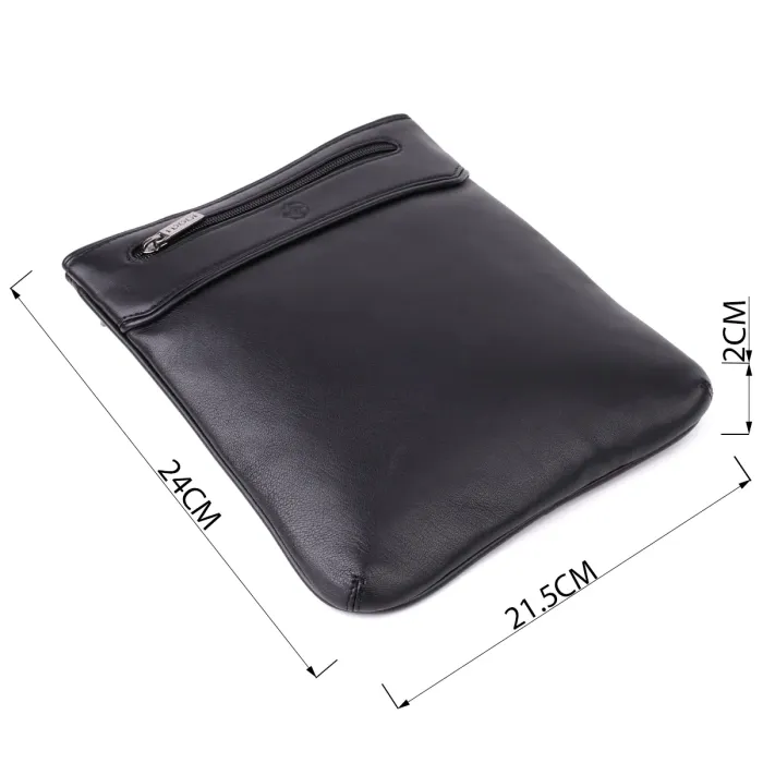 Чоловіча сумка через плече з натуральної шкіри Tony Perotti 20881_1 (6045 nero) Чорний