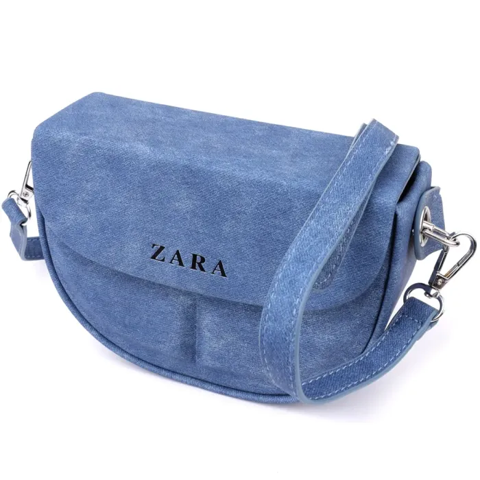 Каркасна сумка жіноча з якісного текстилю Vintage 15147 Синій