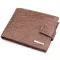 Місткий чоловічий гаманець з натуральної шкіри KARYA 22854 Коричневий