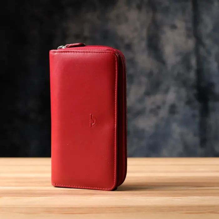 Місткий жіночий гаманець з натуральної шкіри Tony Perotti 20902_1 (1192 rosso) Червоний