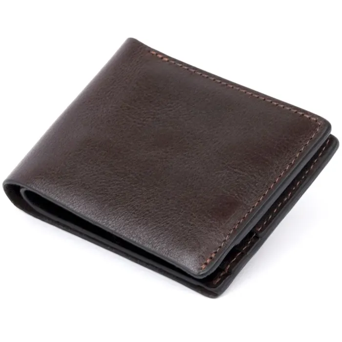 Суворий портмоне в гладкій шкірі на магнітах GRANDE PELLE 11307