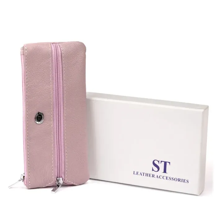 Ключниця-гаманець з кишенькою унісекс ST Leather 19350 Лілова