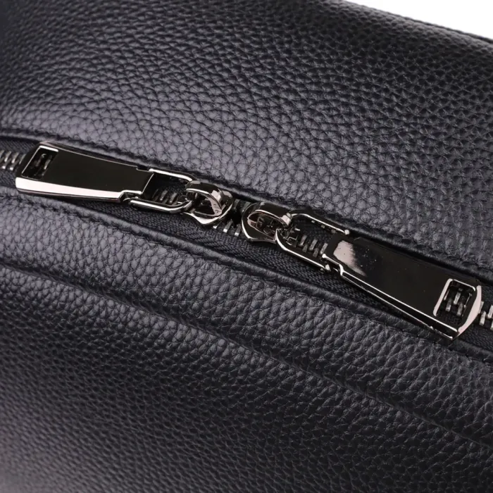 Місткий рюкзак для чоловіків з натуральної шкіри Vintage 23045 Чорний