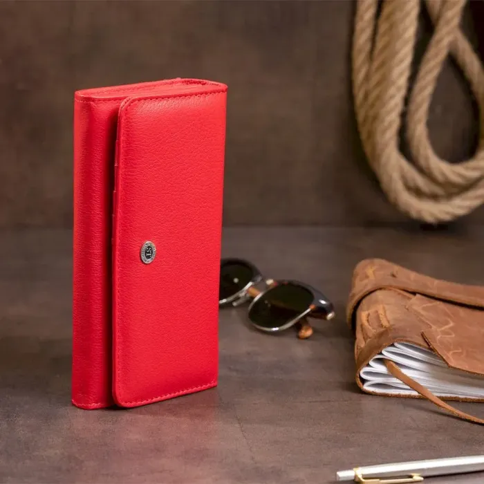 Гаманець шкіряний жіночий ST Leather 19287 Червоний