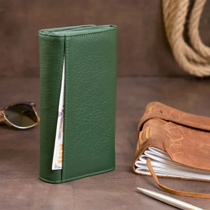 Гаманець шкіряний жіночий ST Leather 19286 Зелений