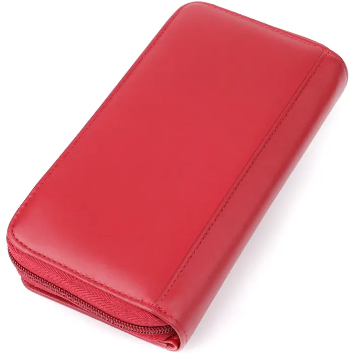 Місткий жіночий гаманець з натуральної шкіри Tony Perotti 20902_1 (1192 rosso) Червоний
