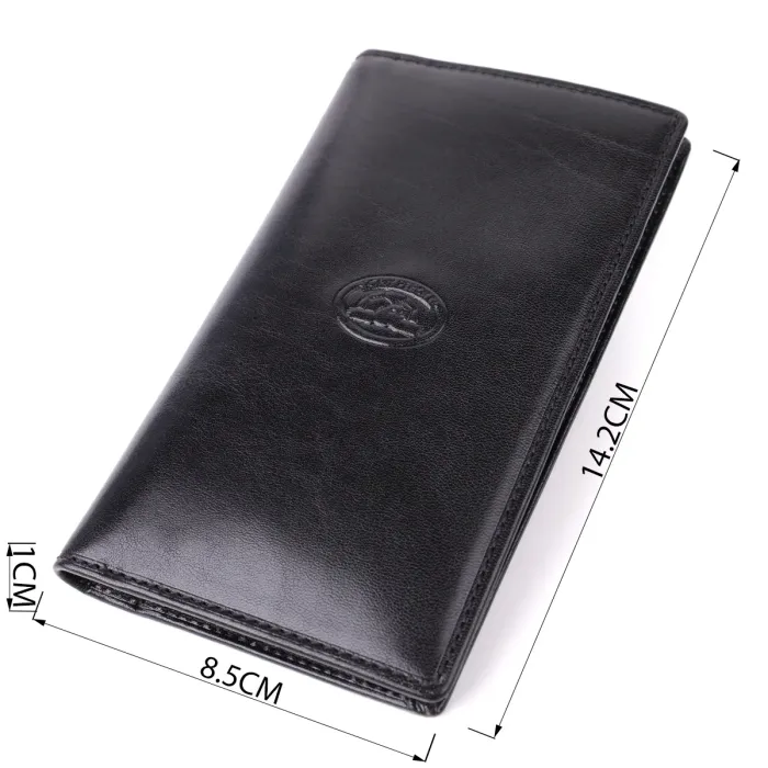 Гаманець для чоловіків із глянсової натуральної шкіри Tony Perotti 20889_1 (1438 nero) Чорний