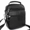 Чоловіча чорна шкіряна сумка-барсетка 22х24х8, месенджер Bexhill A25-228C чорний