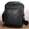 Шкіряна чоловіча сумка-барсетка 21х26х6, месенджер через плече з ручкою Tiding Bag M32432 чорний