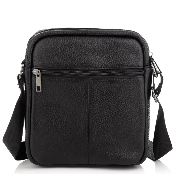 Сумка чоловіча через плече 17х21х5, барсетка для навчання, месенджер для телефону Tiding Bag IT-73302 чорна