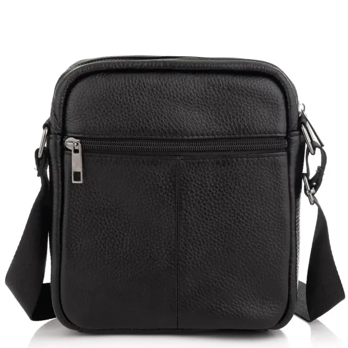 Сумка чоловіча через плече 17х21х5, барсетка для навчання, месенджер для телефону Tiding Bag IT-73302 чорна