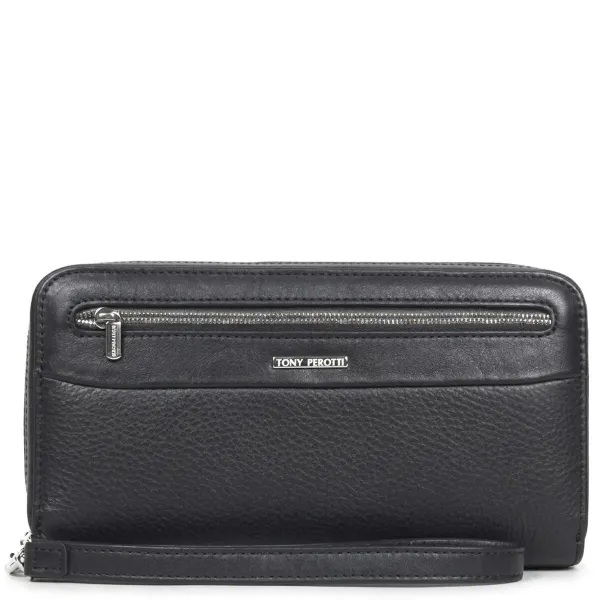 Чоловічий клатч Tony Perotti New Contatto 9323 nero (90425) Чорний