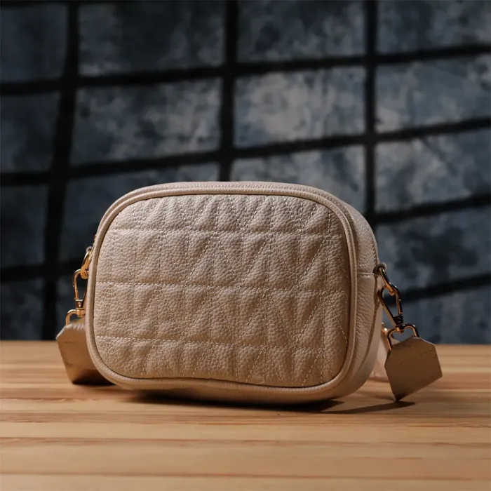 Елегантна жіноча сумка на кожен день з натуральної шкіри Vintage 22904 Білий