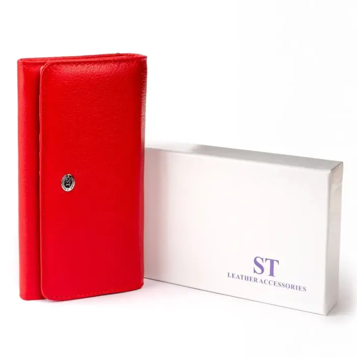 Гаманець шкіряний жіночий ST Leather 19287 Червоний