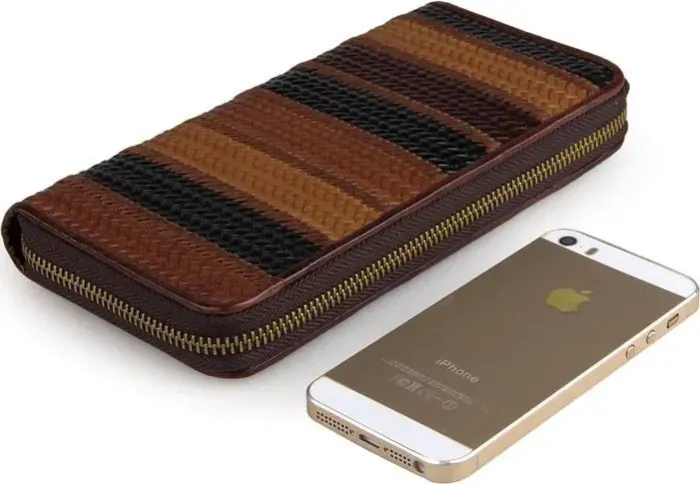 Гаманець жіночий Vintage 14492 на блискавці Коричневий