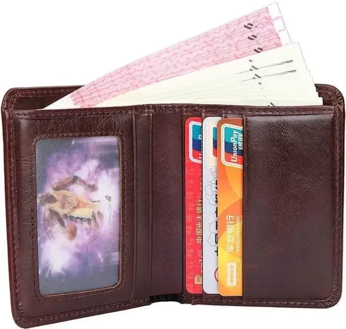 Гаманець чоловічий Vintage 14506 шкіряний Коричневий