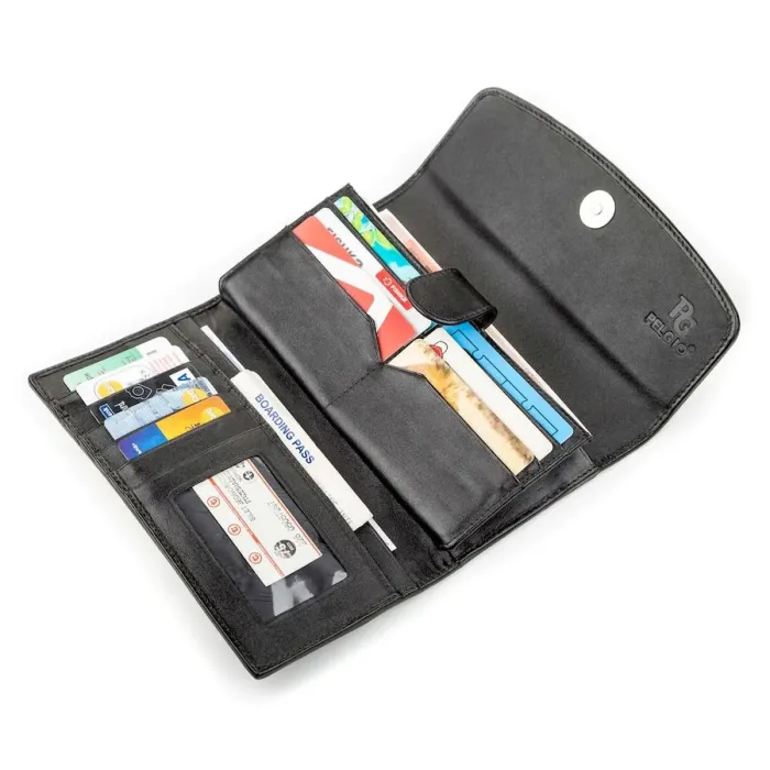 Гаманець STINGRAY LEATHER 18000 із натуральної шкіри морського ската Чорний