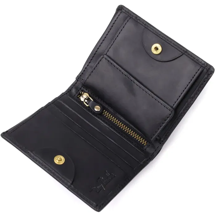 Чоловічий вертикальний гаманець з матової натуральної шкіри Tony Perotti 20832_1 (1165 nero) Чорний