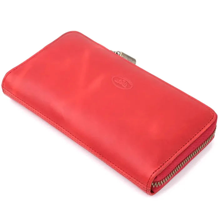 Унікальний жіночий гаманець з матової натуральної шкіри Tony Perotti 20834_1 (2250 rosso) Червоний