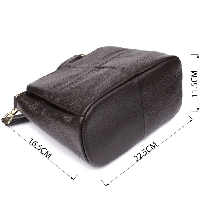 Жіноча сумка з натуральної шкіри зі зручною внутрішньою організацією Vintage 22979 Коричневий