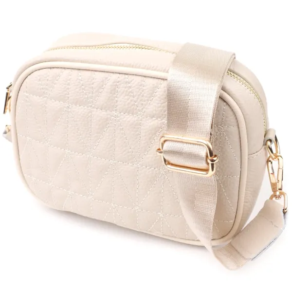 Елегантна жіноча сумка на кожен день з натуральної шкіри Vintage 22904 Білий