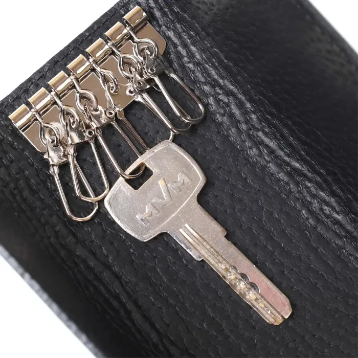 Сучасна шкіряна ключниця Shvigel 16531 Зелений