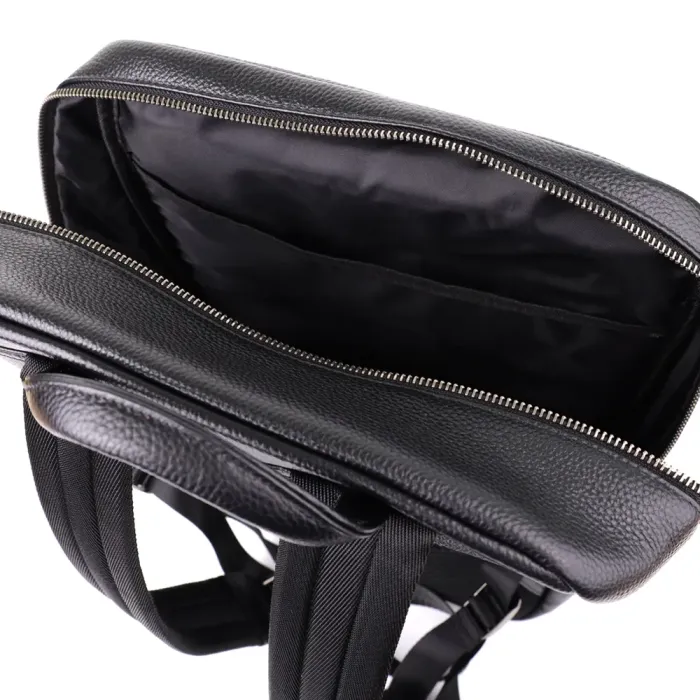 Міський рюкзак унісекс з натуральної шкіри Vintage 23046 Чорний