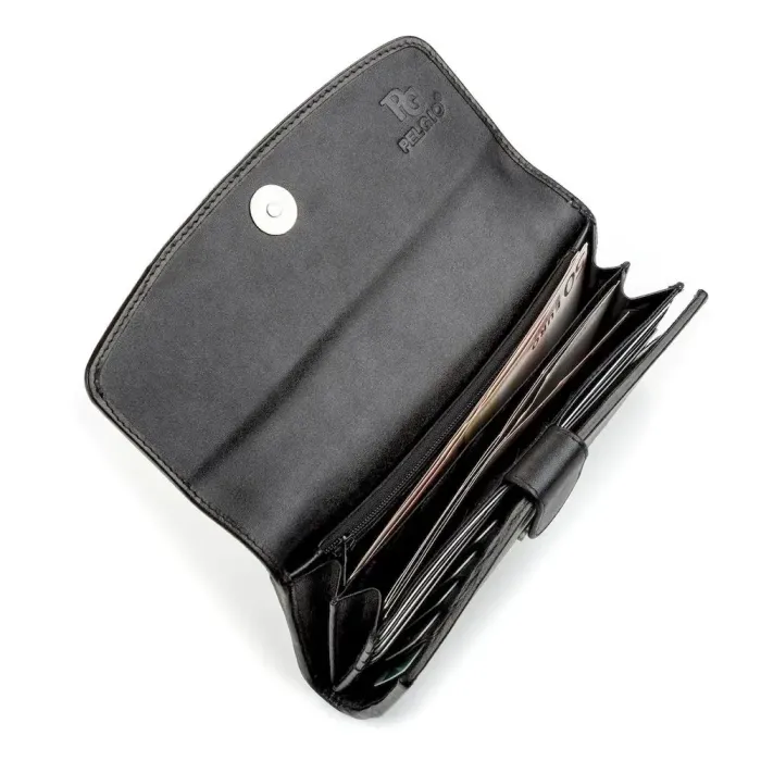 Гаманець STINGRAY LEATHER 18000 із натуральної шкіри морського ската Чорний