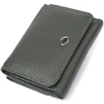 Жіночий гаманець компактного розміру з натуральної шкіри ST Leather 23072 Зелений