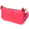 Жіночий зручний подвійний клатч із екошкіри Vintage 15136 Рожевий