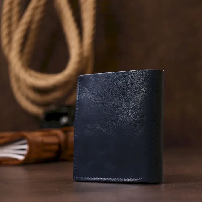 Компактное стильное портмоне Shvigel 16486 Синий