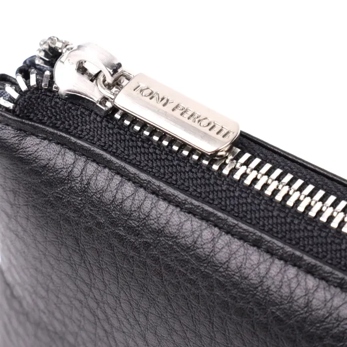 Оригінальний жіночий гаманець з натуральної шкіри Tony Perotti 20903_1 (2651 nero) Чорний