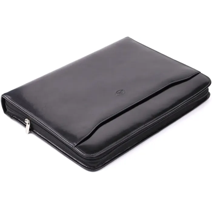 Оригінальна папка з блокнотом із гладкої натуральної шкіри Tony Perotti 20850_1 (1278L nero) Чорний