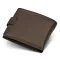 Шкіряне чоловіче портмоне на кнопці ST Leather ST104 Коричневе