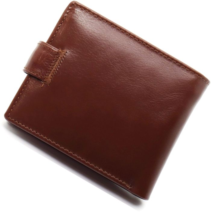 Стильне шкіряне чоловіче портмоне ST Leather В103 Коричневий