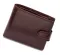 Коричневе чоловіче портмоне на кнопці з натуральної шкіри Marco Coverna B047-801