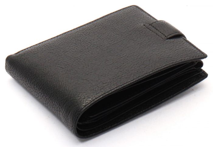 Чорне шкіряне портмоне з відділом для документів Marco Coverna MCBK10-805