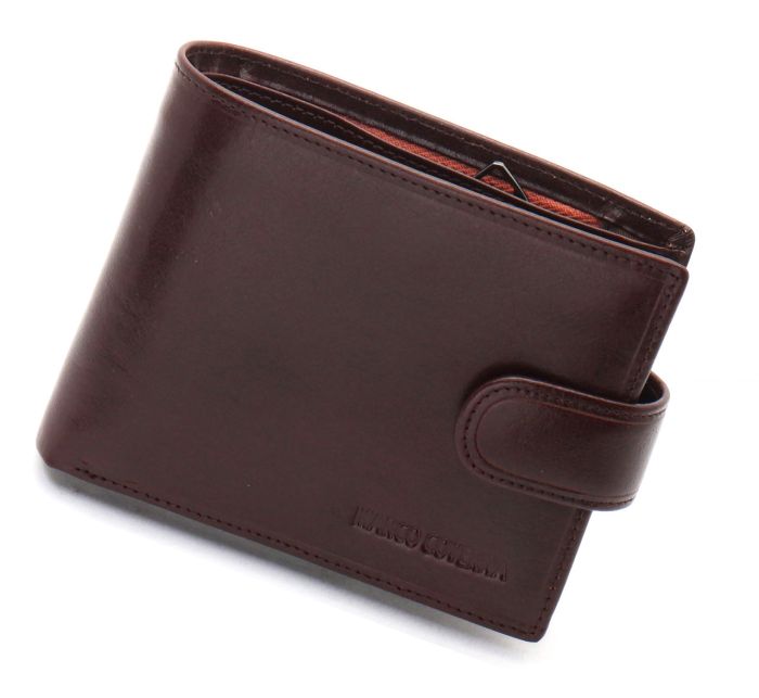 Коричневе портмоне з відділенням для документів із натуральної шкіри Marco Coverna MCB047-896