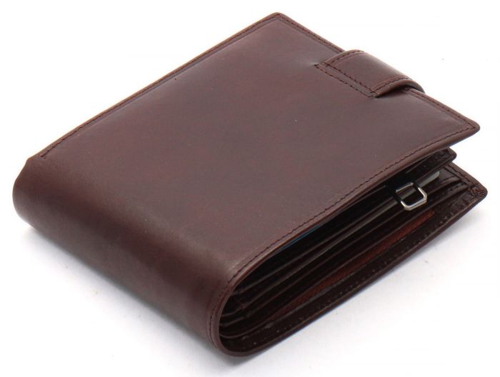 Коричневе портмоне з відділенням для документів із натуральної шкіри Marco Coverna MCB047-896