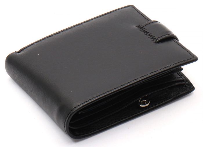 Чорне класичне портмоне з натуральної шкіри Marco Coverna MC-2003Н-1