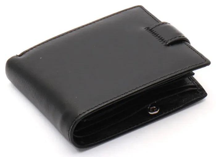 Чорне класичне портмоне з натуральної шкіри Marco Coverna MC-2003Н-1
