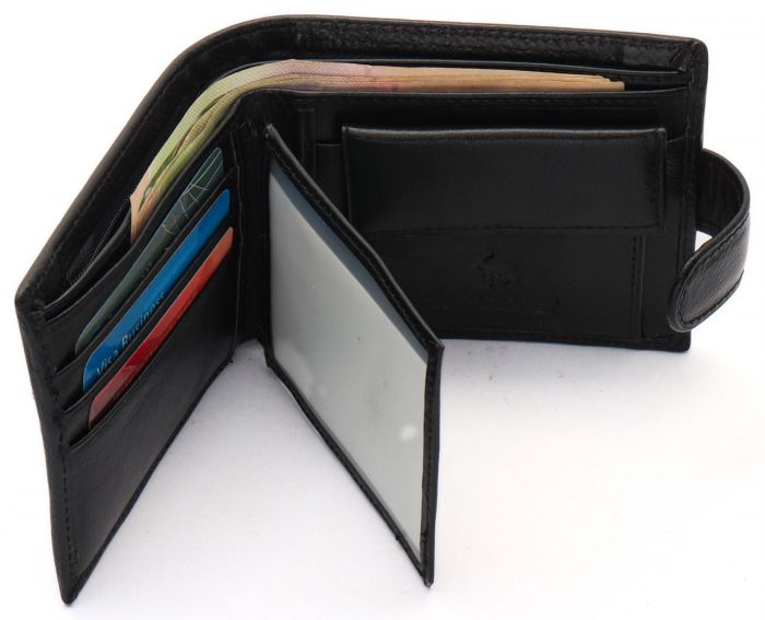 Чорне класичне портмоне з натуральної шкіри Marco Coverna MC-2003Н-1